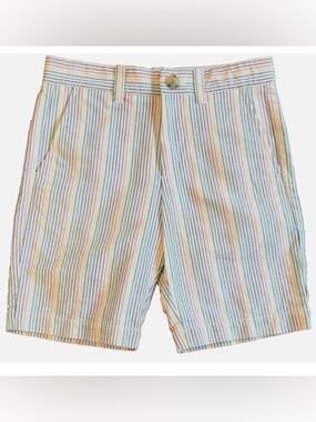 J.Crew Crewcuts Boys Stripe Shorts Size 7 Adjustable Waist Cotton Summer